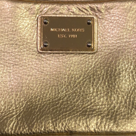 Michael Kors Gold Mini Crossbody - Picture 2 of 5